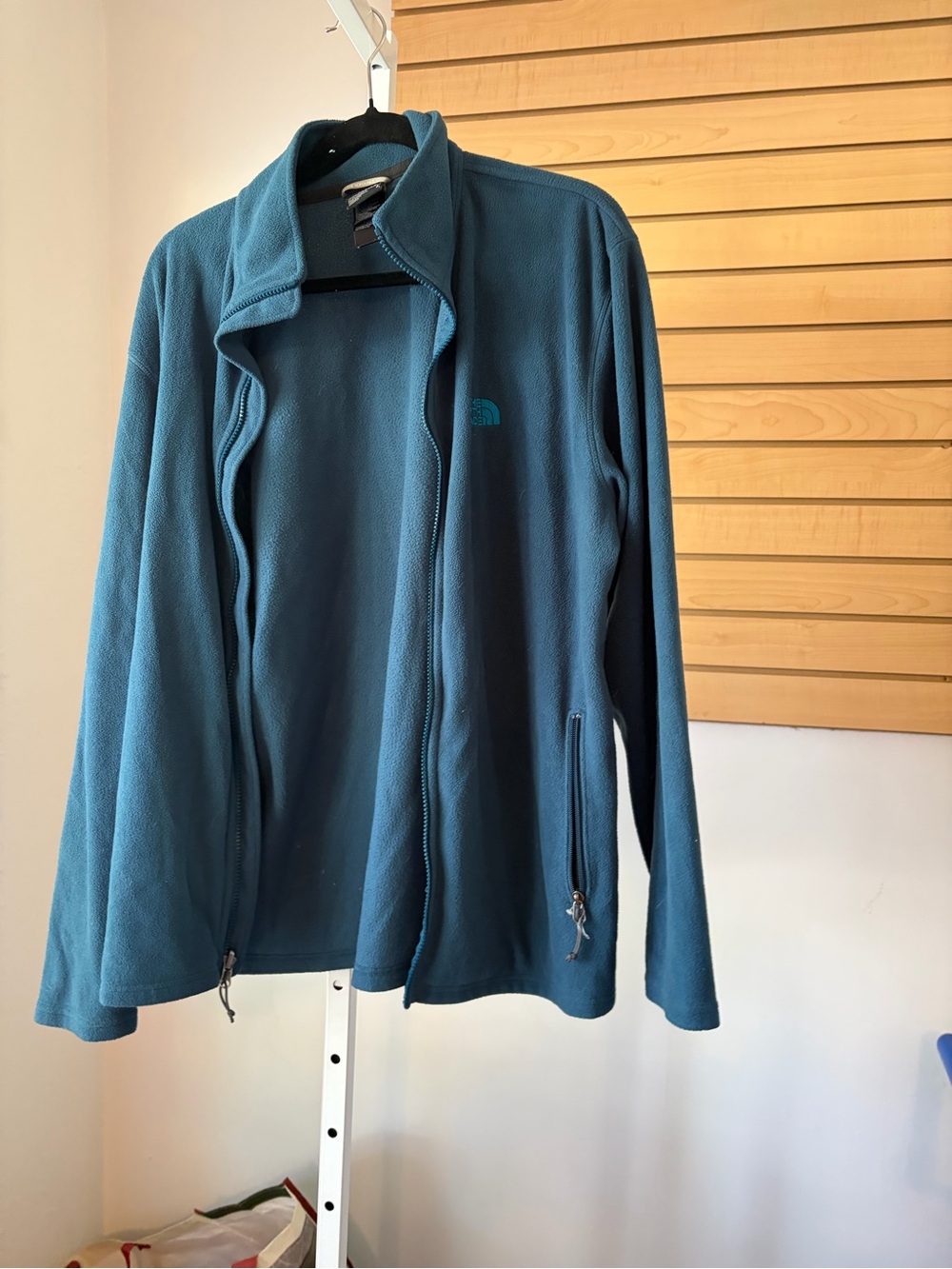 The North Face Teal Blue Full-Zip Fleece Jacket